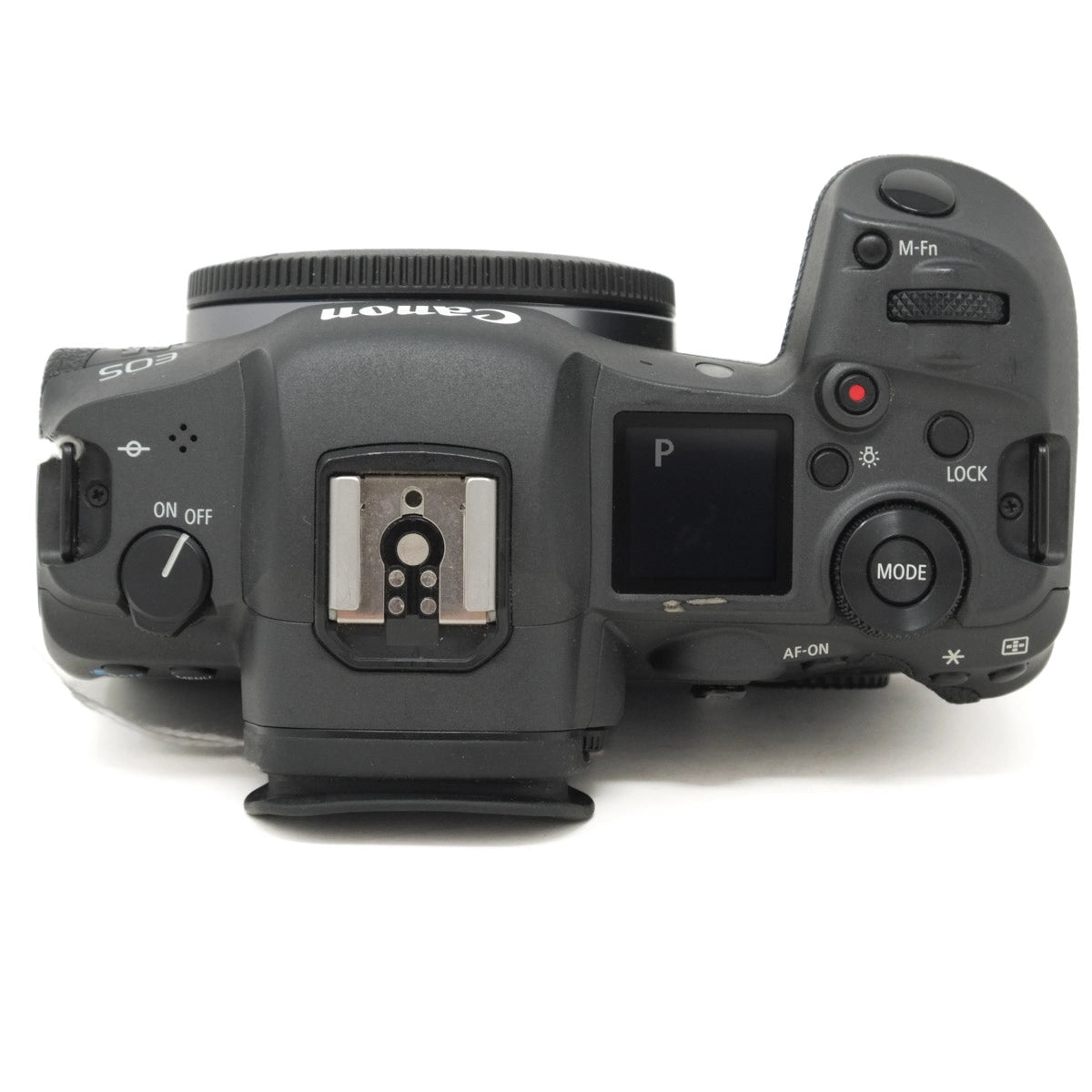 Used Canon EOS R5 Mirrorless camera - top angle 