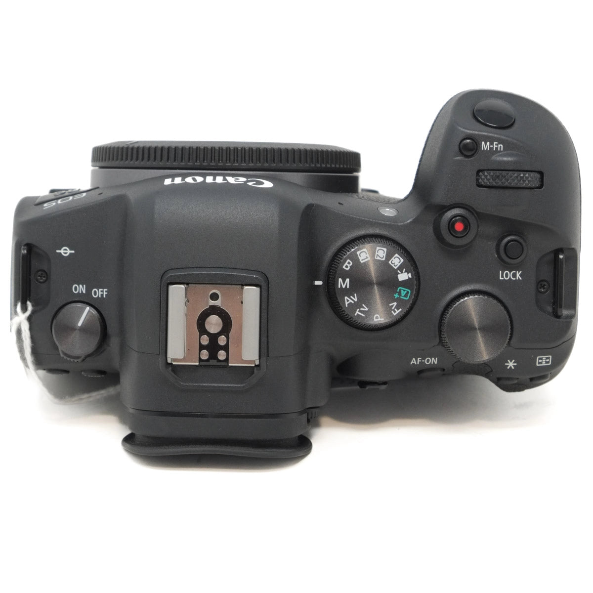 Canon camera body on a white background