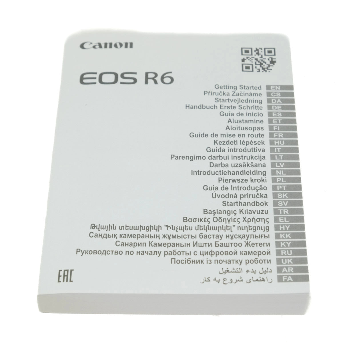 Used Canon EOS R6 Mirrorless camera - instructions 