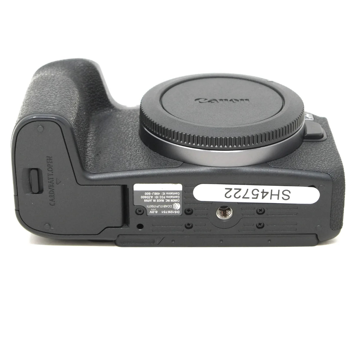 Used Canon EOS RP Mirrorless camera body - bottom angle 