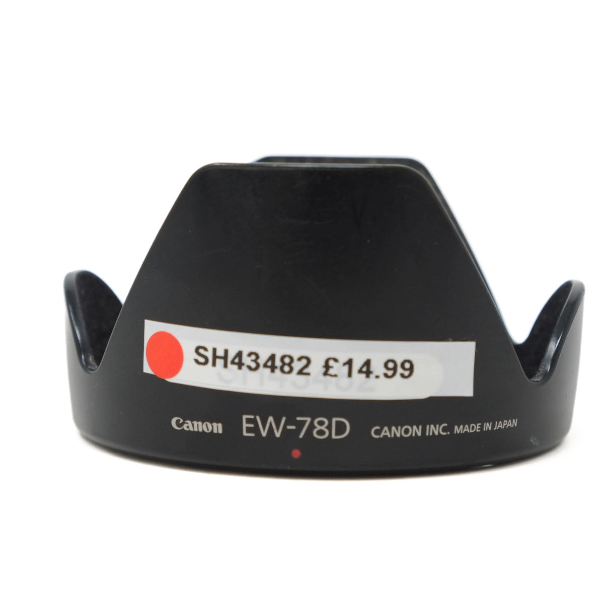 Used Canon EW-78D lens hood for 18-200 and 28-200mm - front angle 