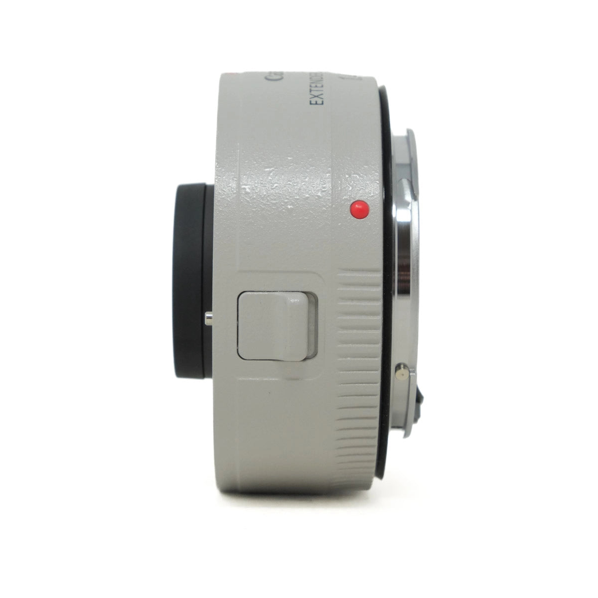 Camera lens extender on a white background