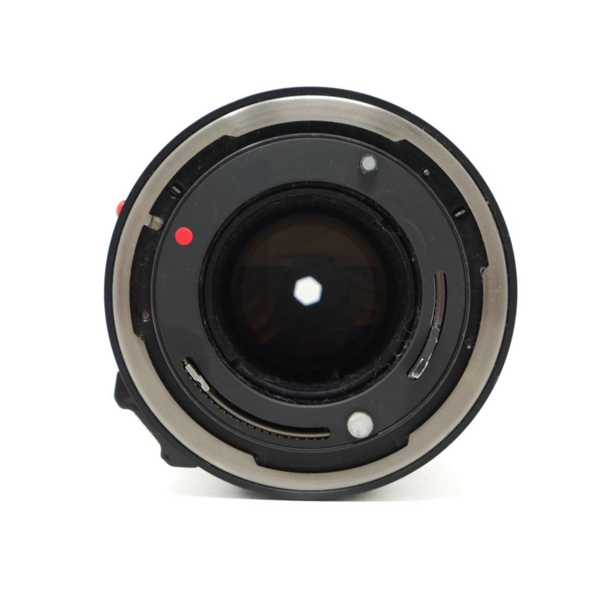 Camera lens on a white background