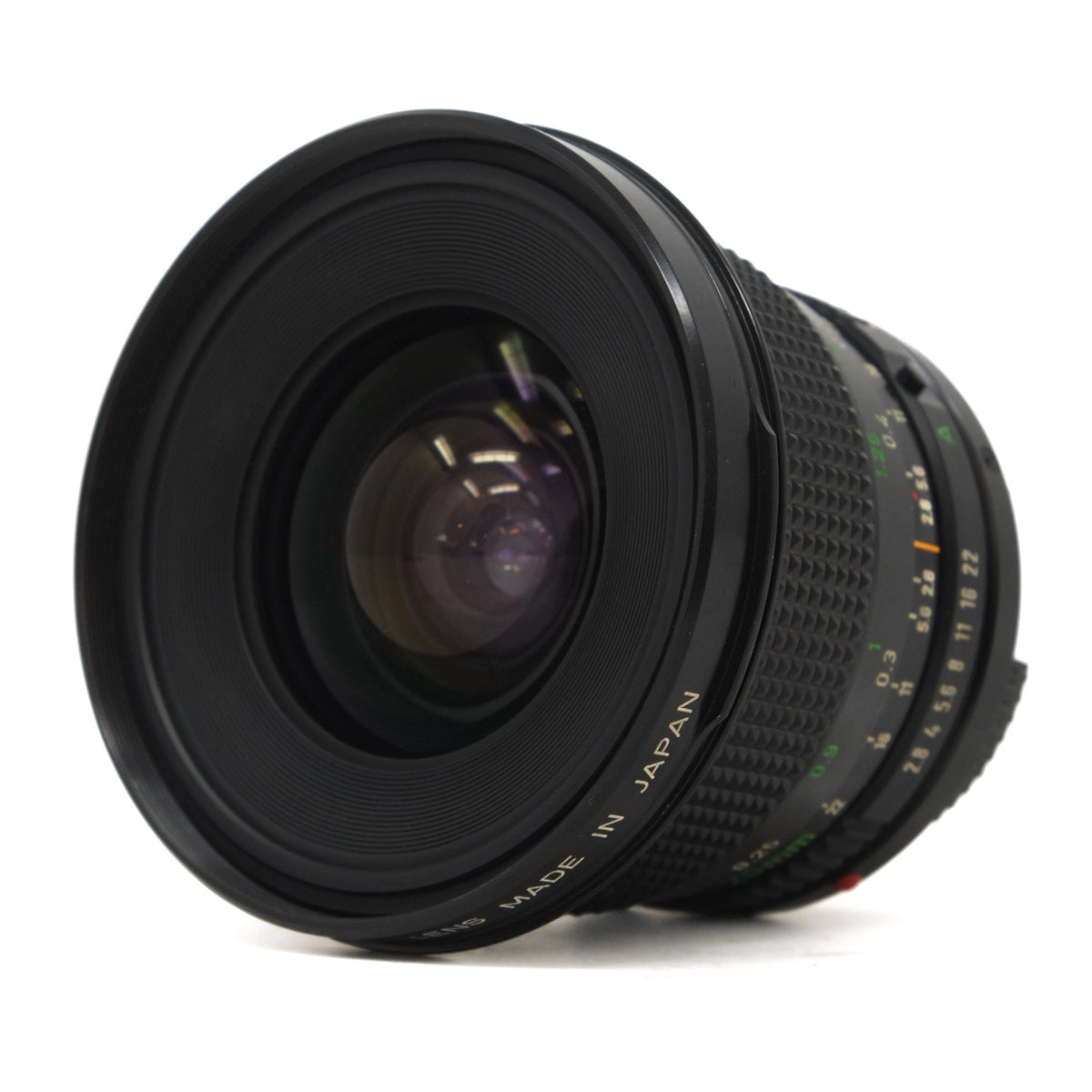 Used Canon FD 20mm F2.8 Lens - Top angle 