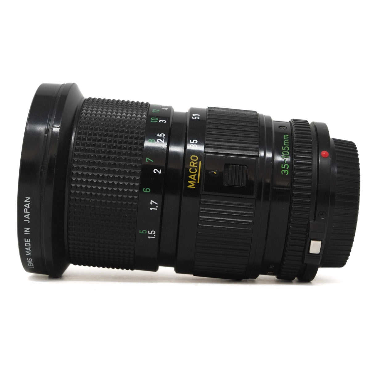 Used Canon FD 35-105mm F3.5 Lens - Side angle