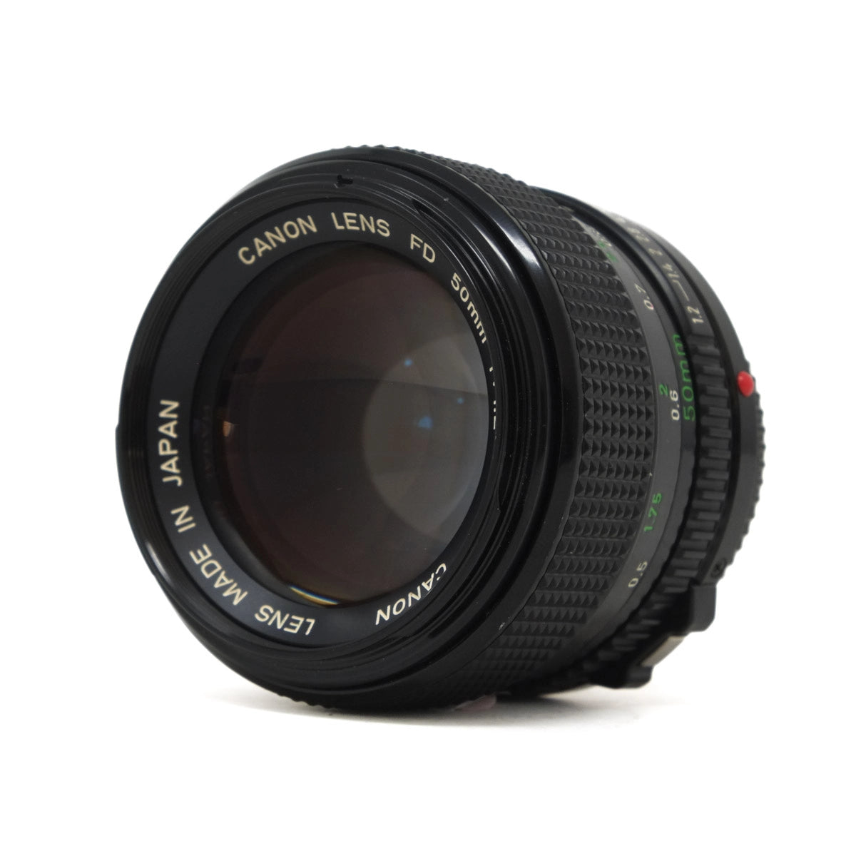 Used Canon FD 50mm F1.2 Lens - Top angle 