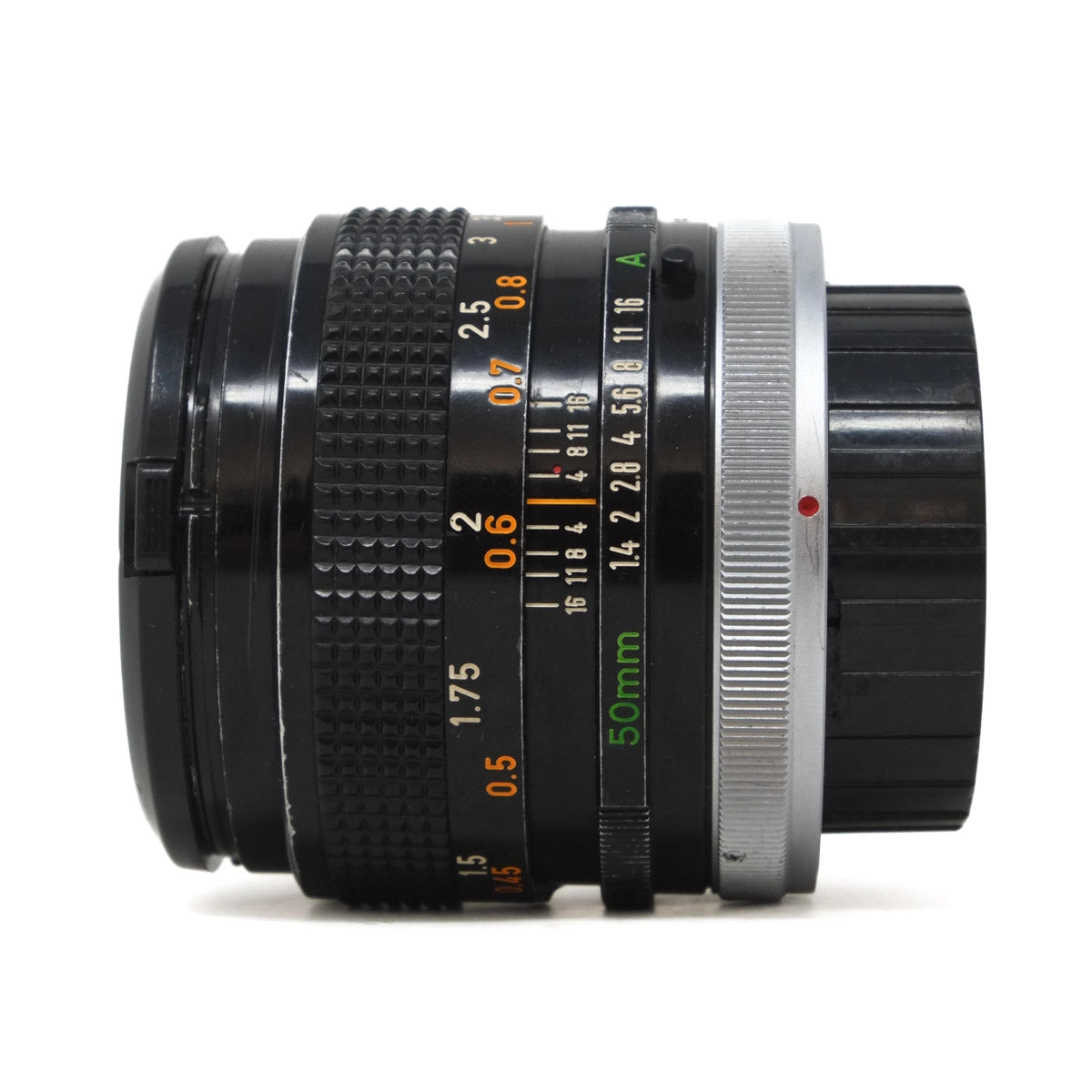 Used Canon FD 50mm F1.4 SSC Lens - Side angle 