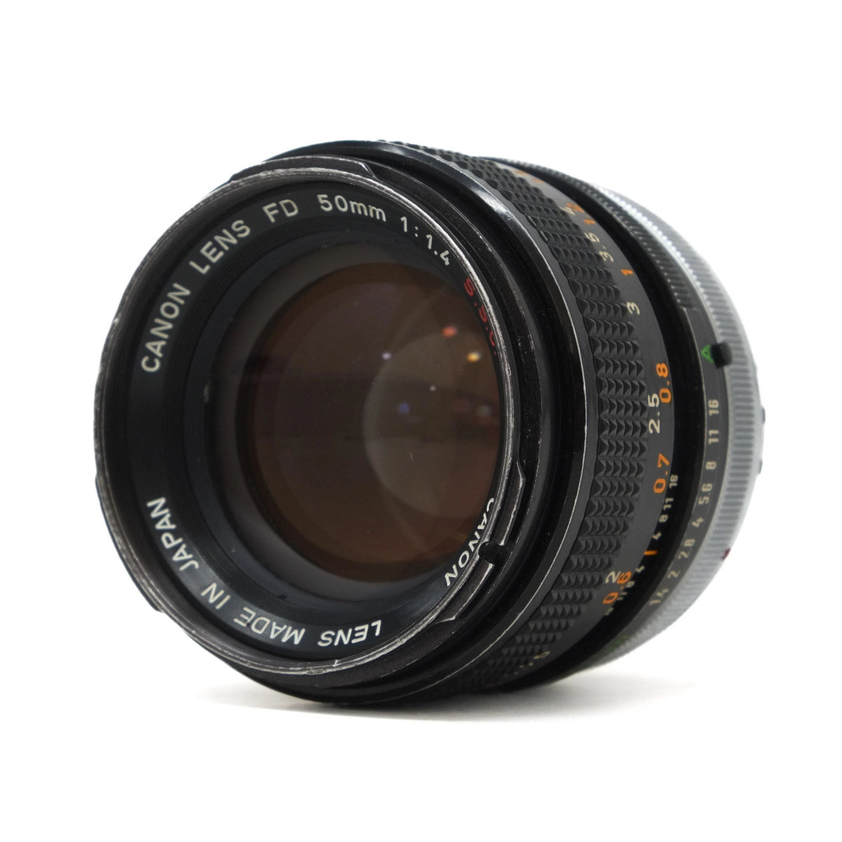 Used Canon FD 50mm F1.4 SSC Lens - Top angle 