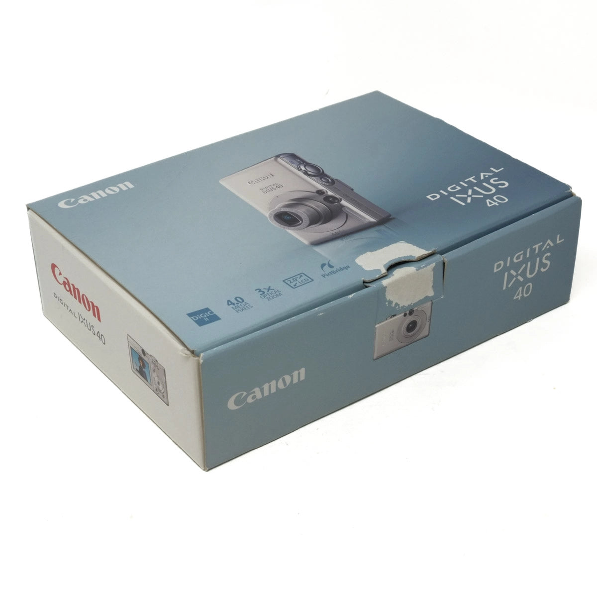 Used Canon IXUS 40 Compact Digital Camera - Boxed - Original box 