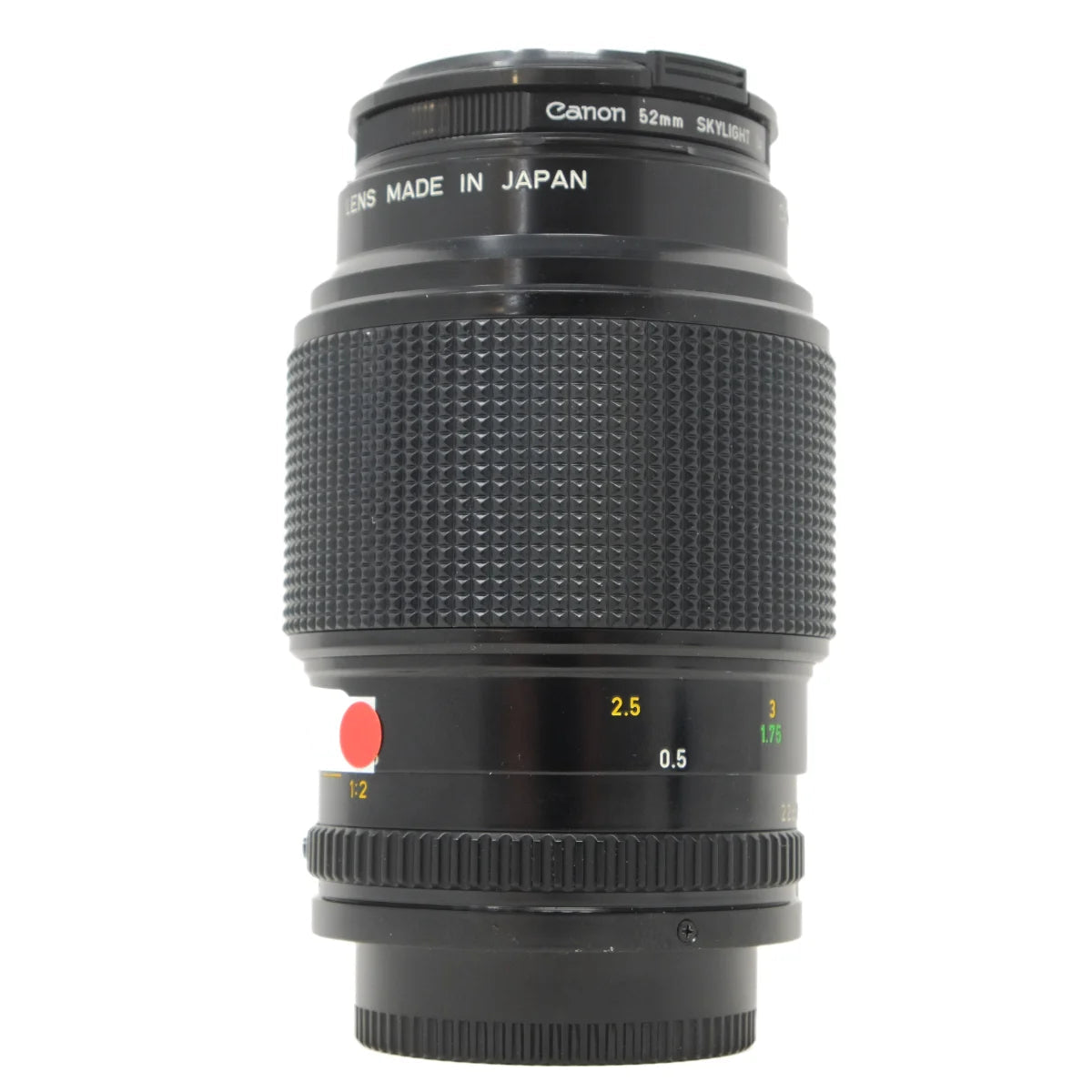 Used Canon Macro Lens FD 100mm F4 - side angle 