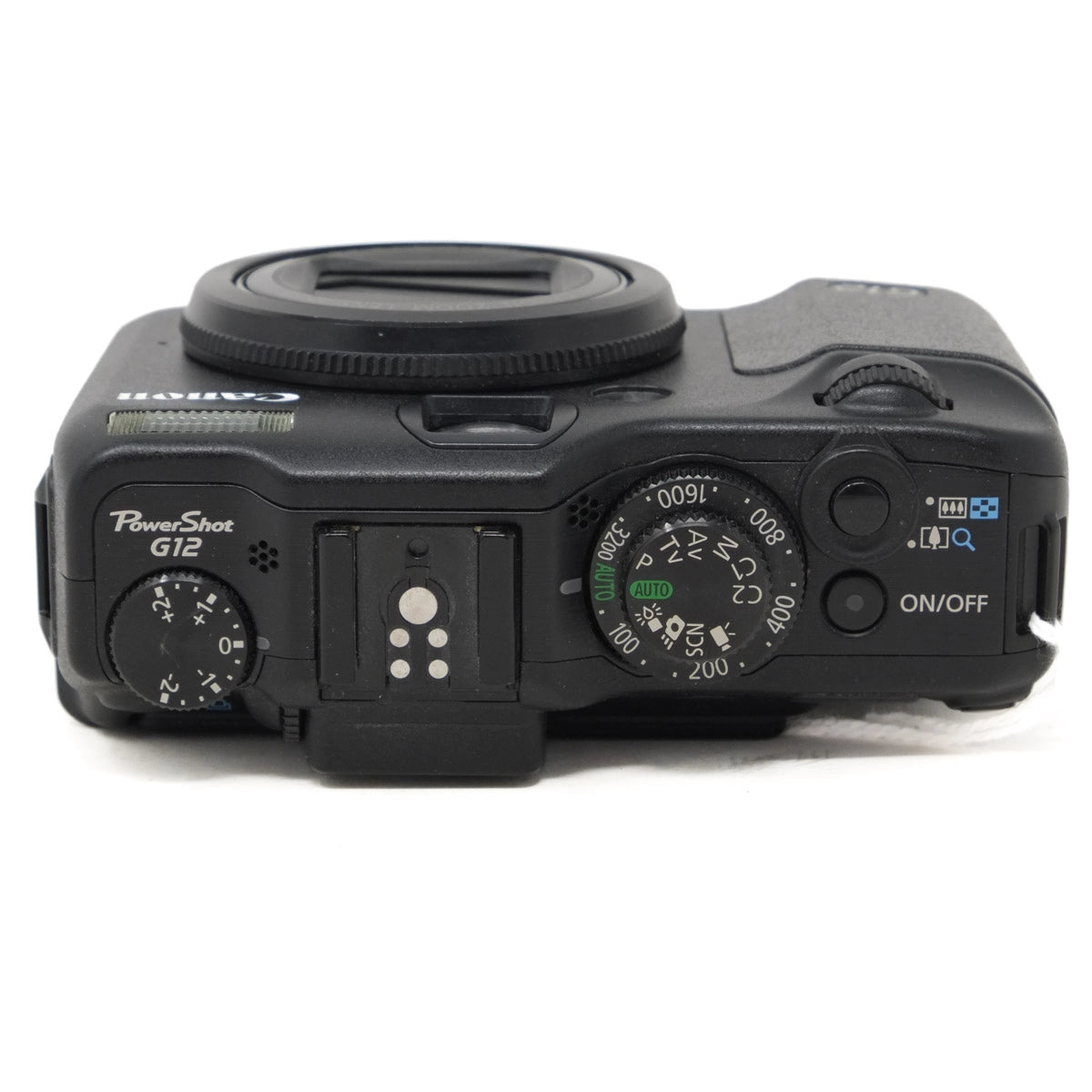 Canon PowerShot G12 camera on a white background