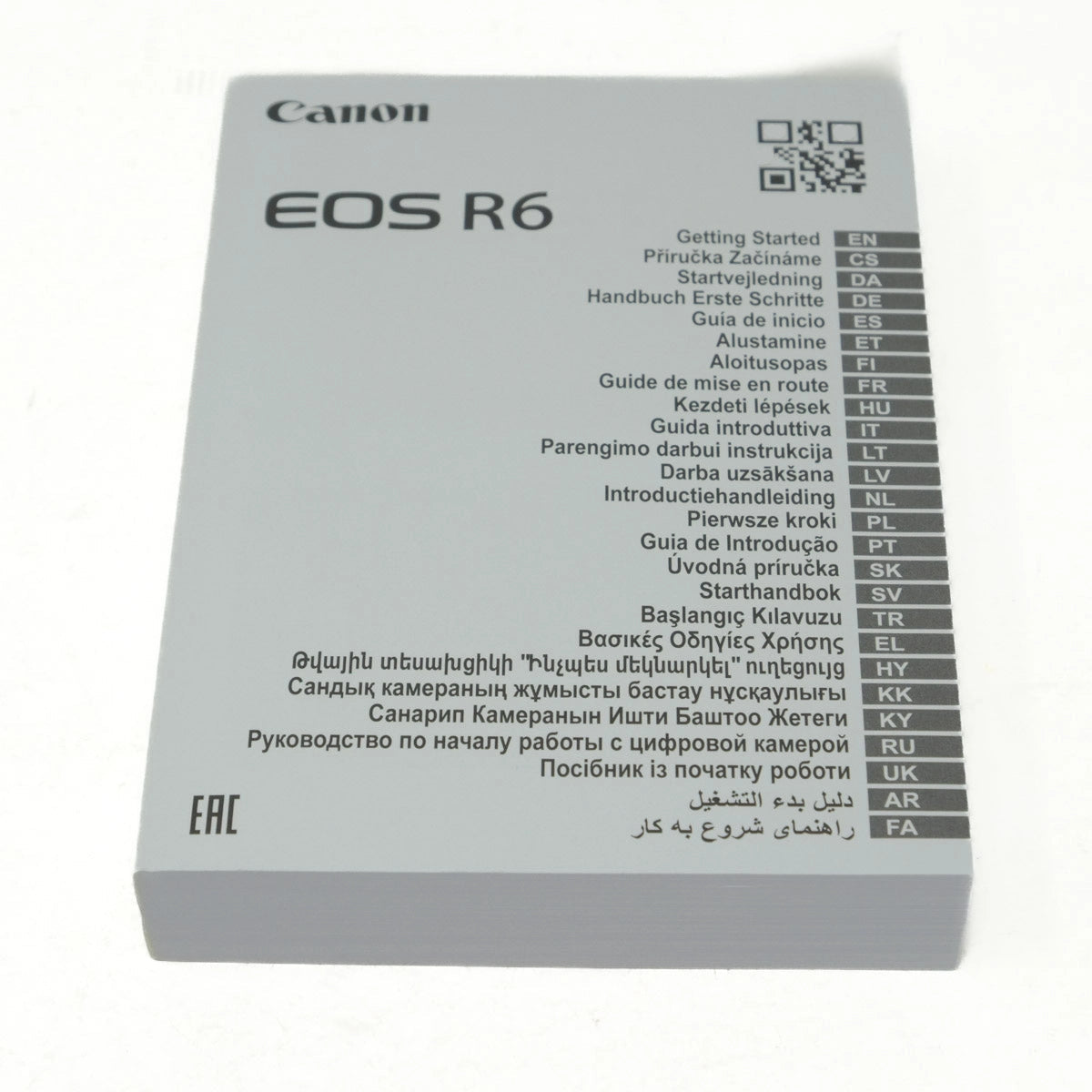 Used Canon R6 Mirrorless Camera Body - manual