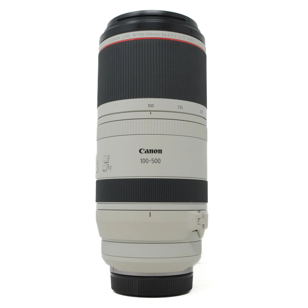 Used Canon RF 100-500mm F4.5-7.1 L IS USM Lens - front angle 