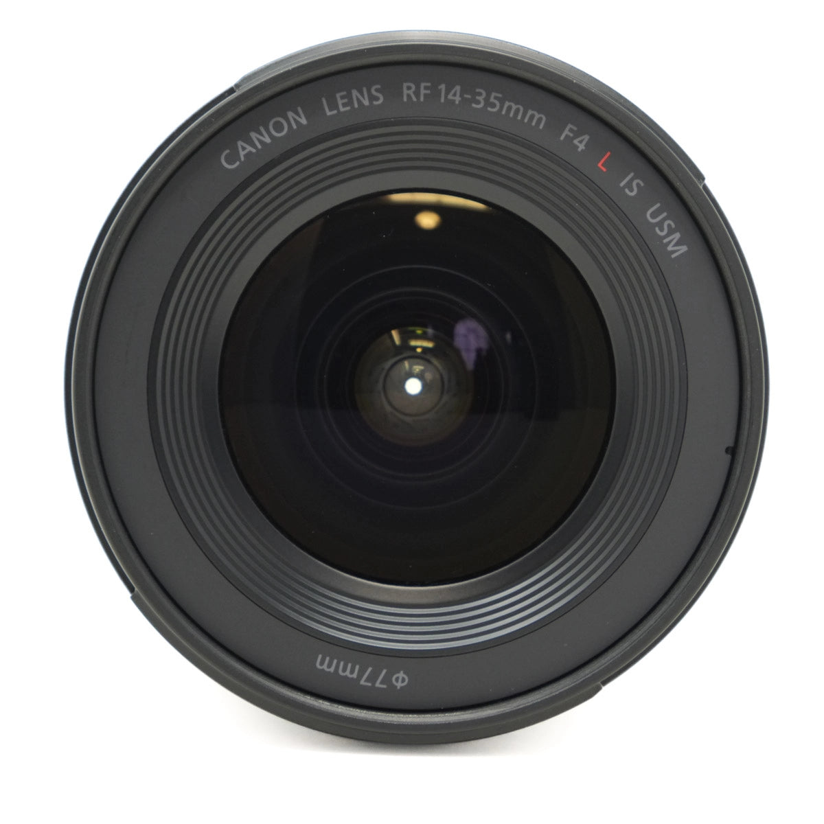 Used Canon RF 14-35mm F4 L IS USM Lens - top angle 