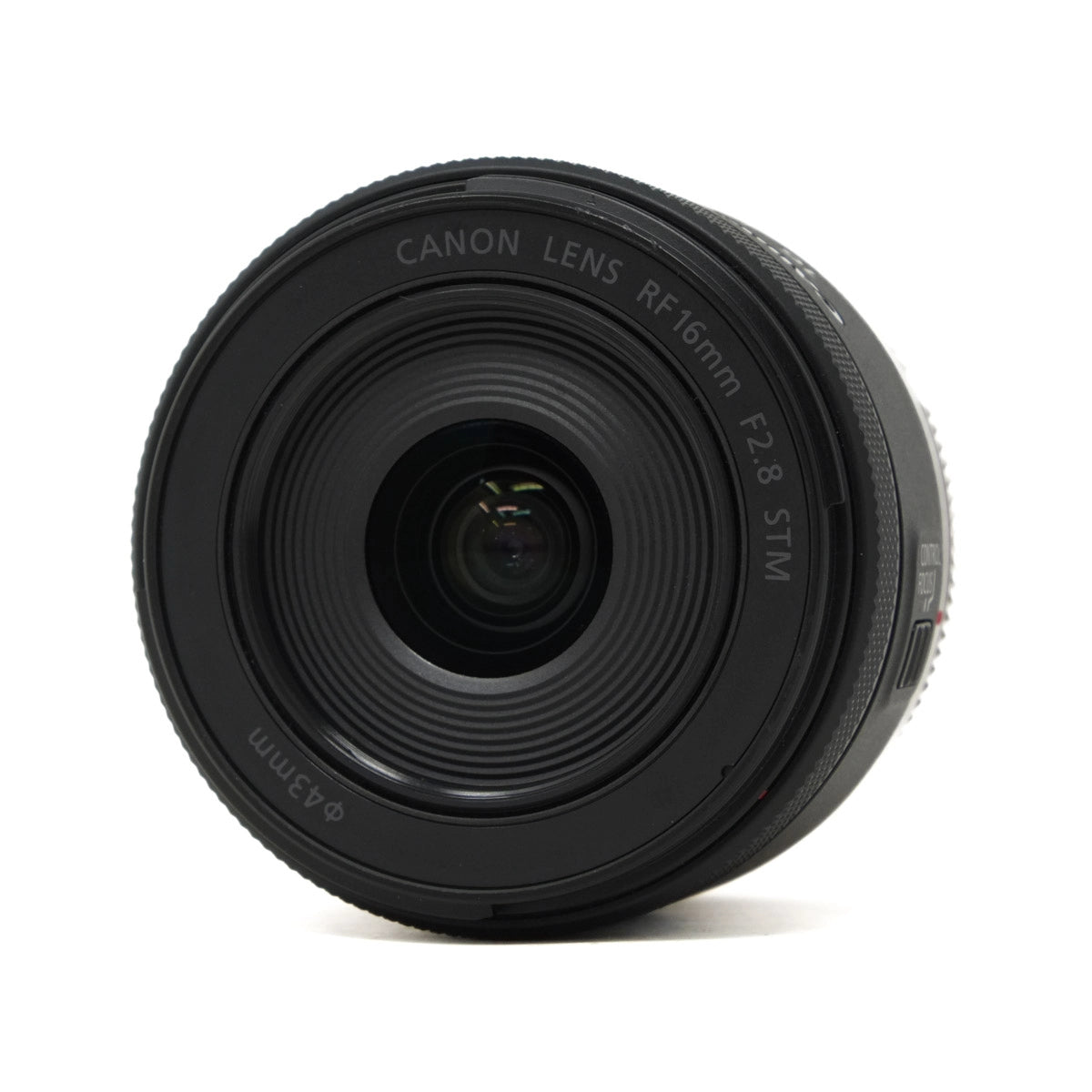 Used Canon RF 16mm F2.8 STM Lens - Top angle 