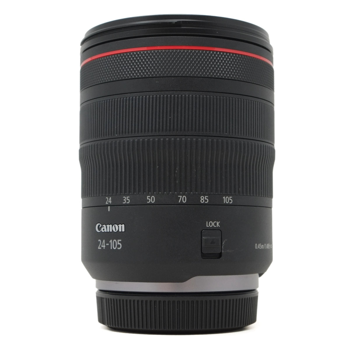 Used Canon RF 24-105mm F4 L IS USM Lens - Boxed - front angle 