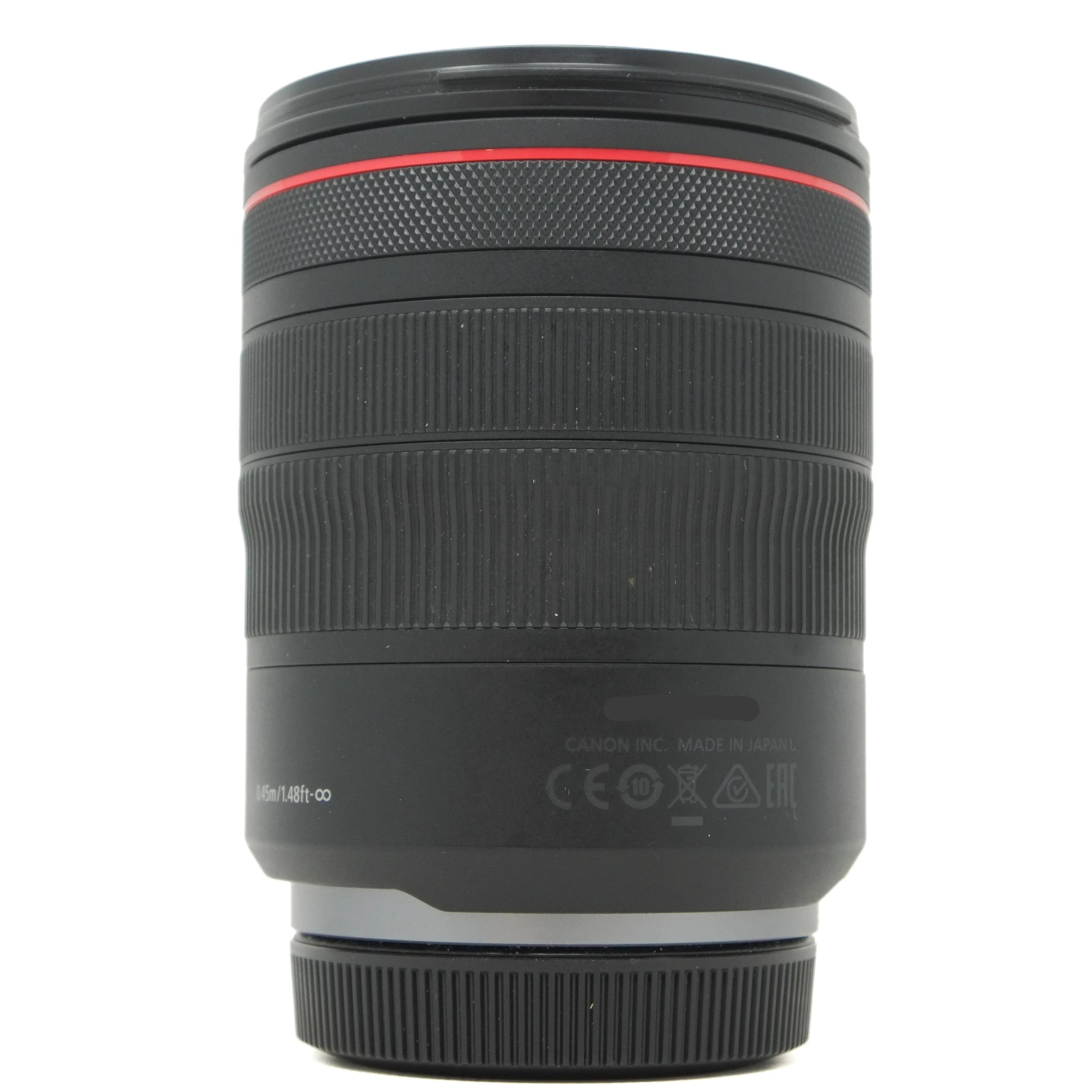Used Canon RF 24-105mm f4 L IS USM Lens - side angle 