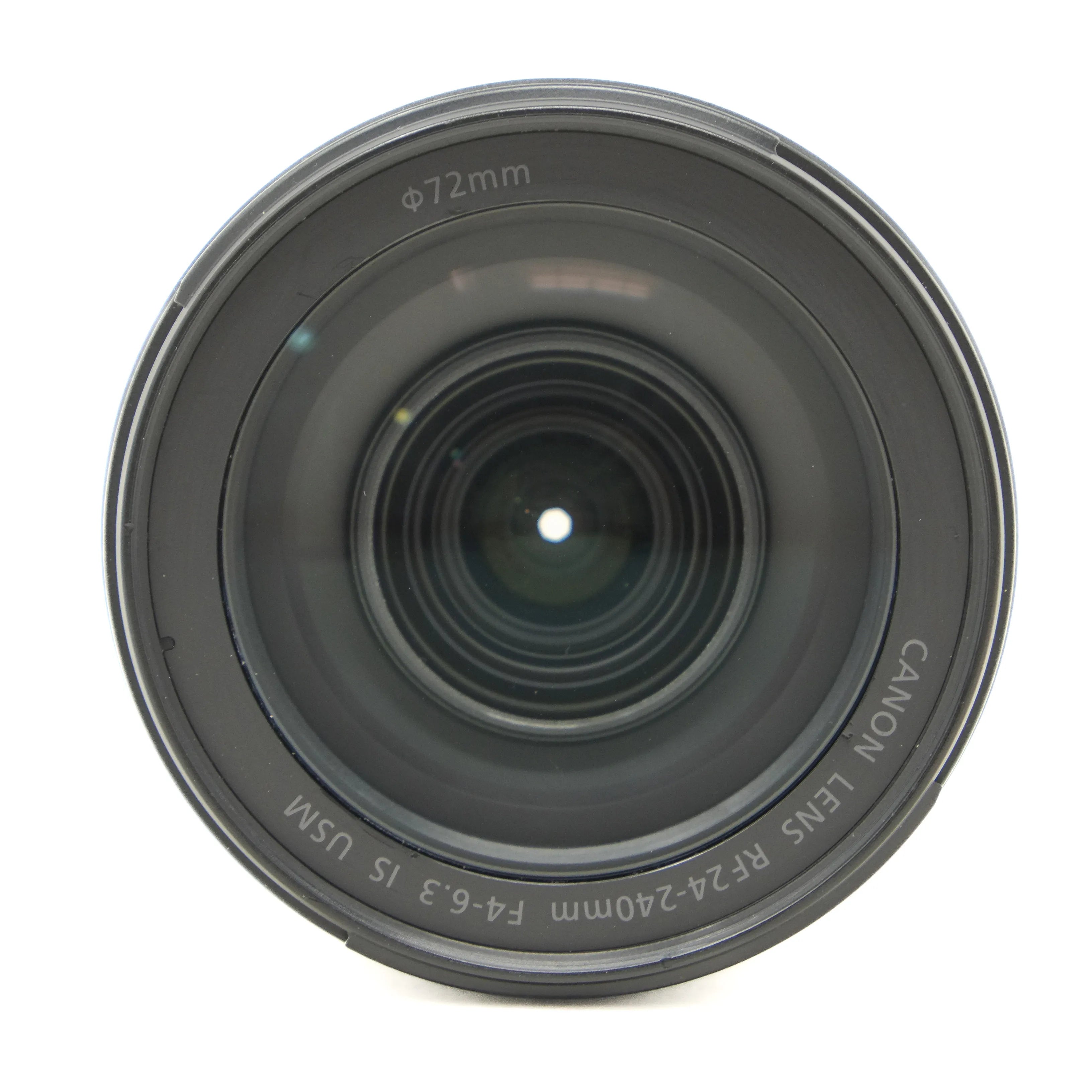 Canon camera lens on a white background