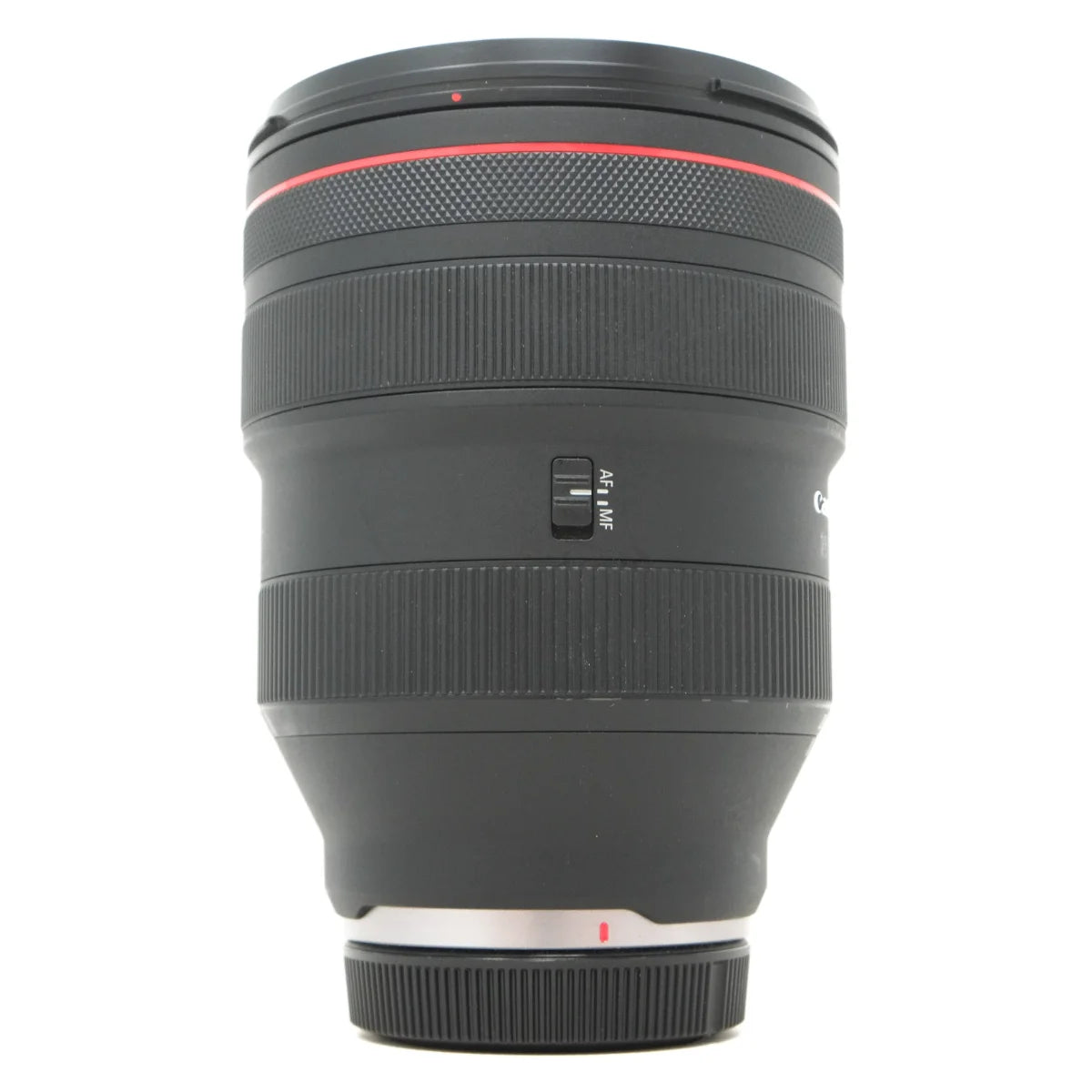 Used Canon RF 28-70mm F2 L USM lens - side angle 