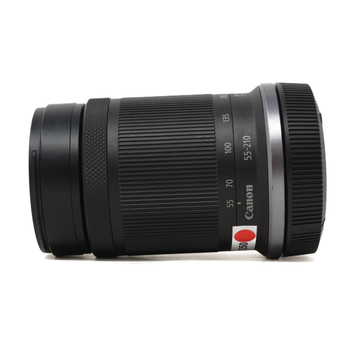 Used Canon RF-S 55-210mm F5-7.1 IS STM Lens - Side angle 