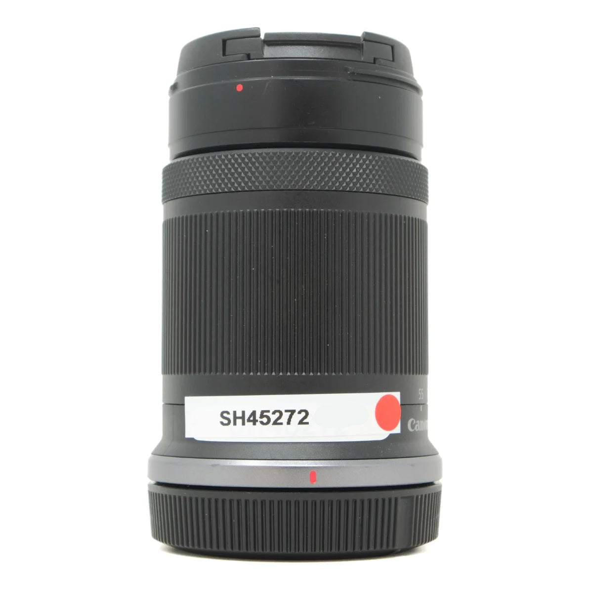 Used Canon RF-S 55-210mm F5-7.1 IS STM lens - side angle 