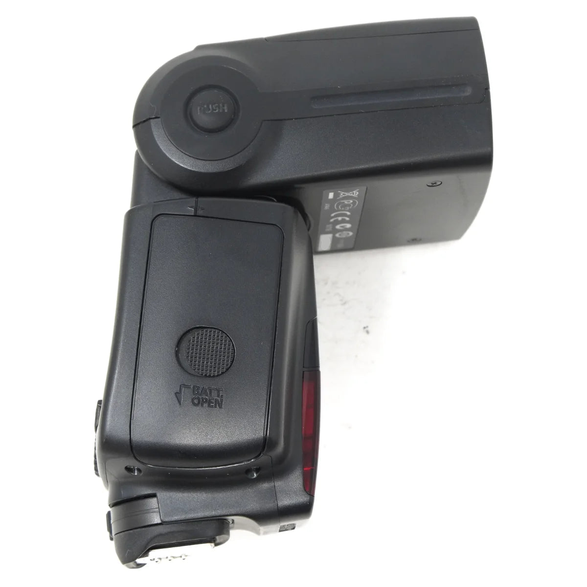 Used Canon Speedlite 580EX II flash - side angle 