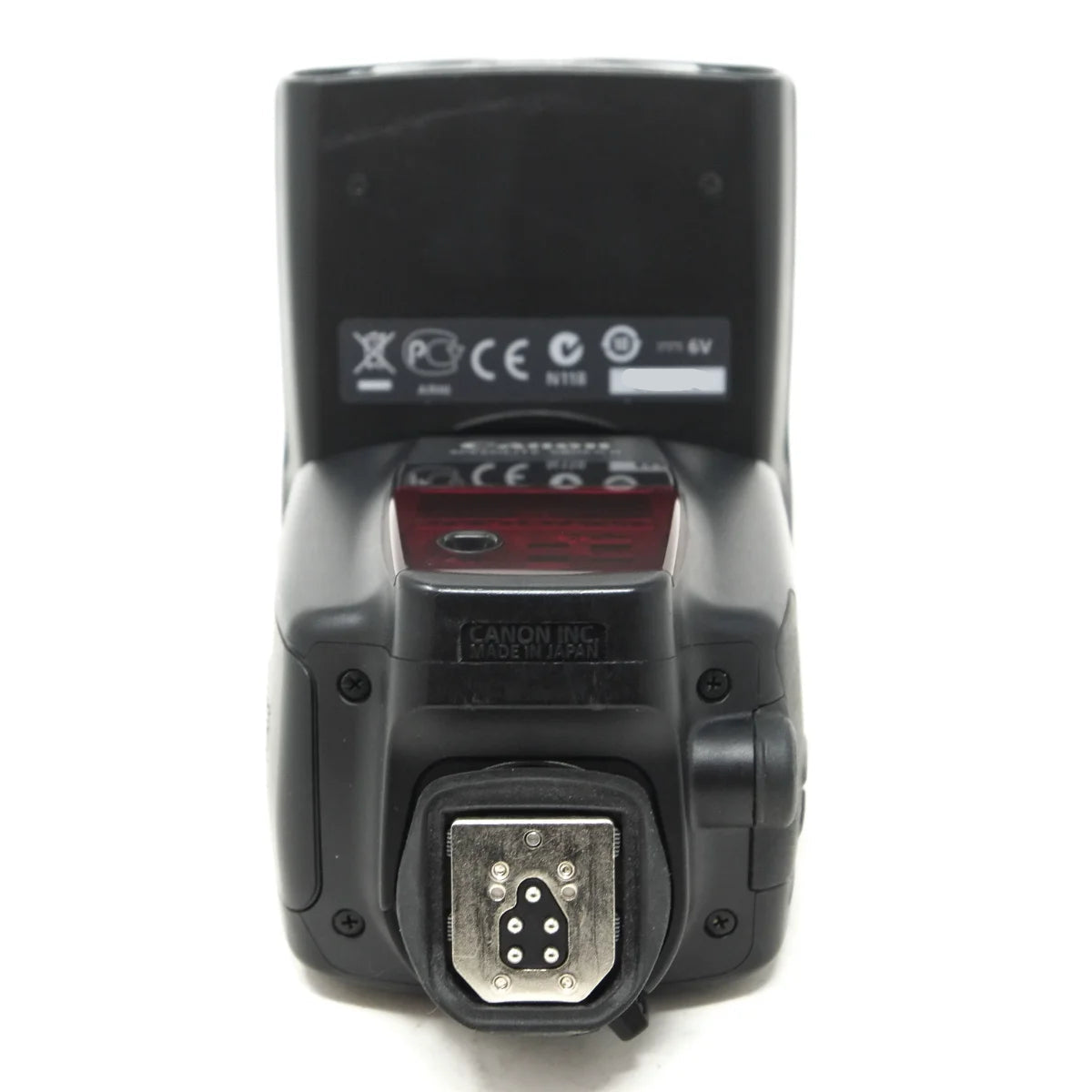 Used Canon Speedlite 580EX II flash -  bottom angle 