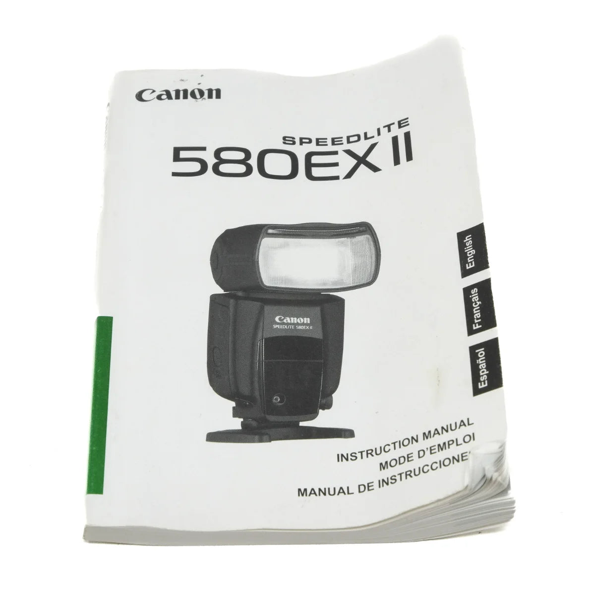 Used Canon Speedlite 580EX II flash - instructions 
