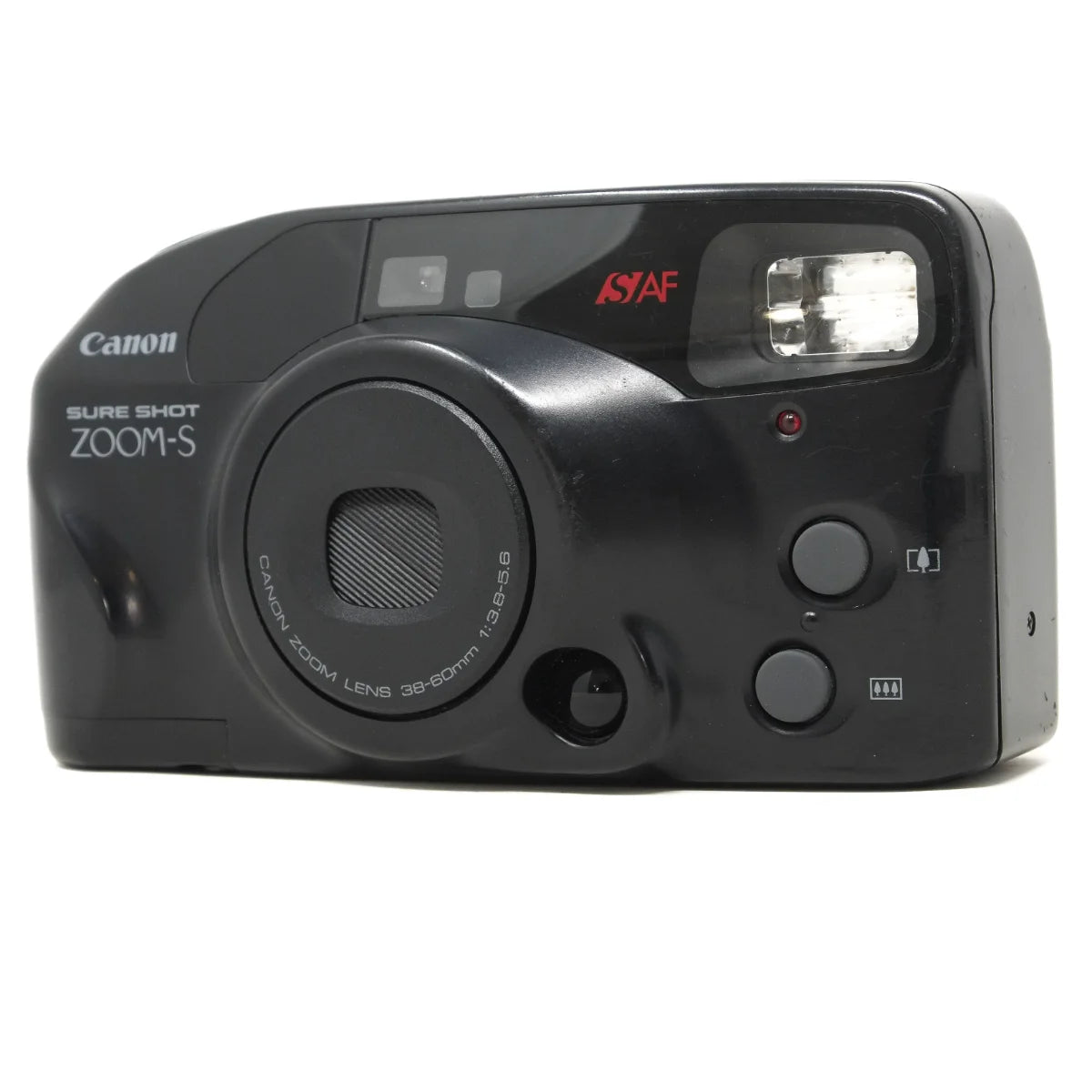 Used Canon SureShot Zoom-S 35mm compact - front angle 