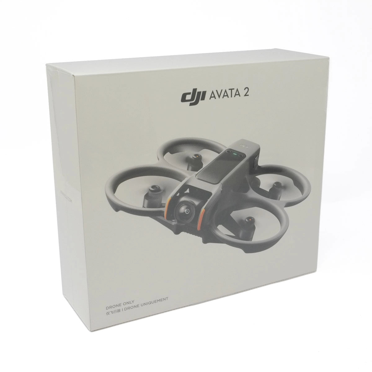 DJI Avata 2 drone packaging on a white background