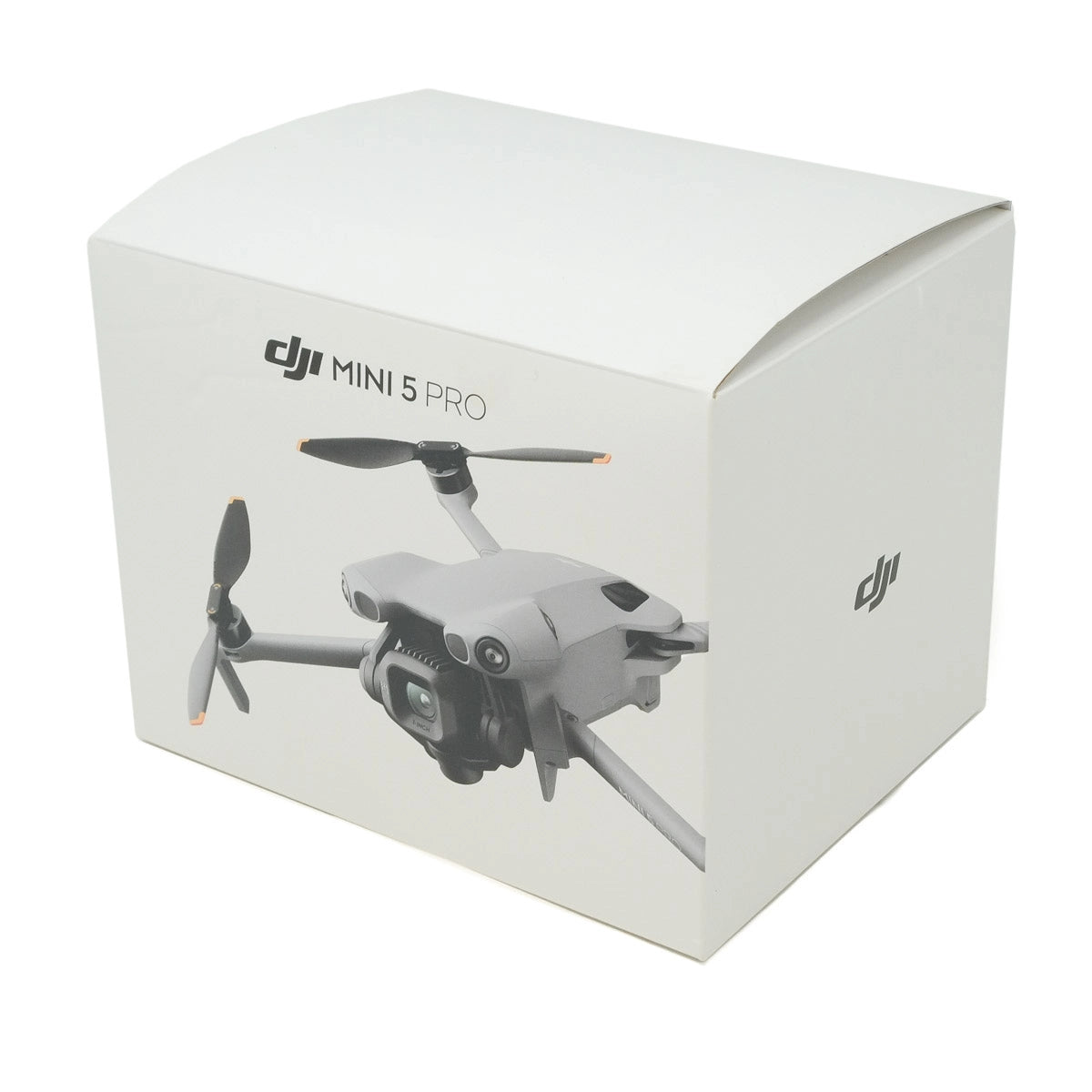 DJI Mini 5 Pro drone packaging on a white background