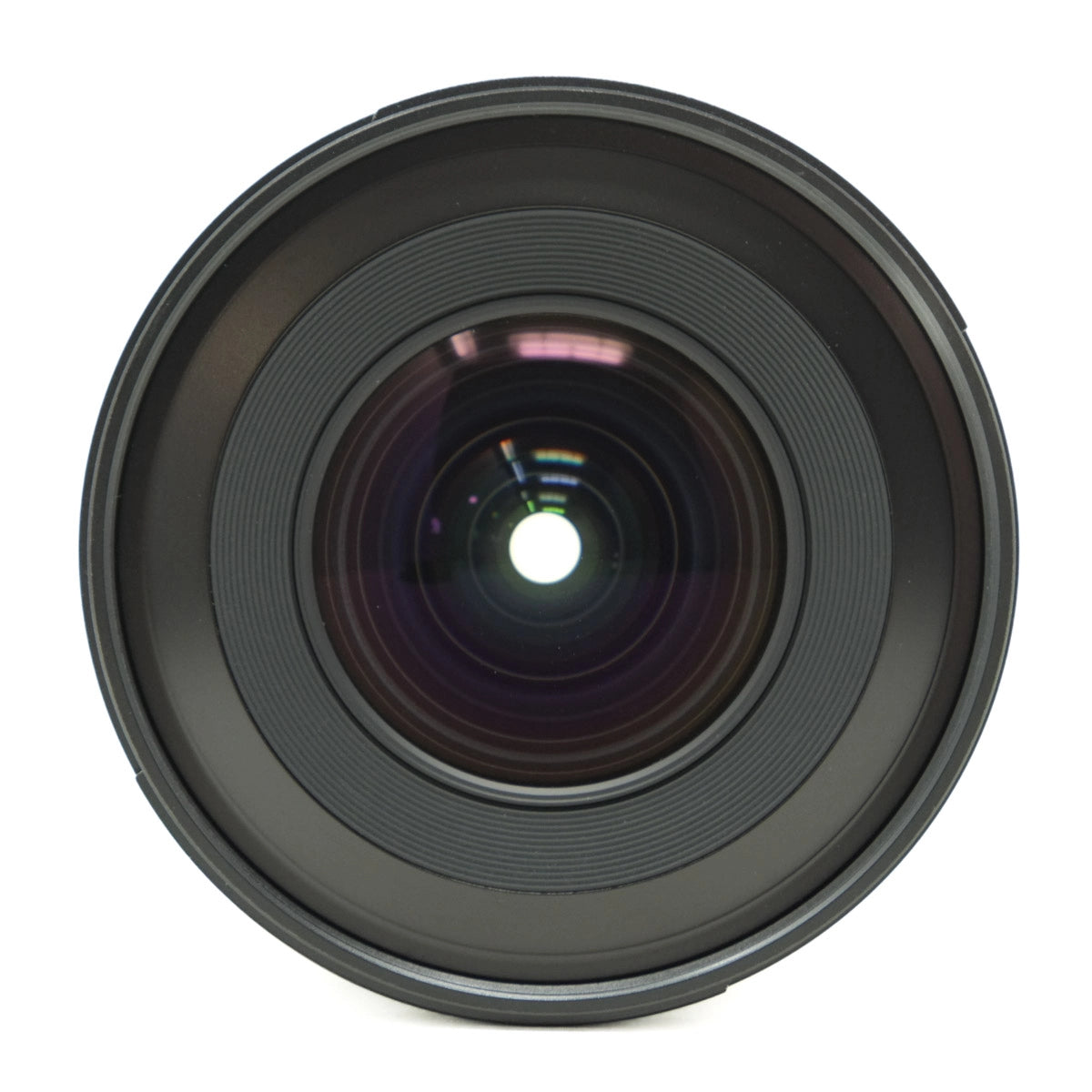 Camera lens on a white background