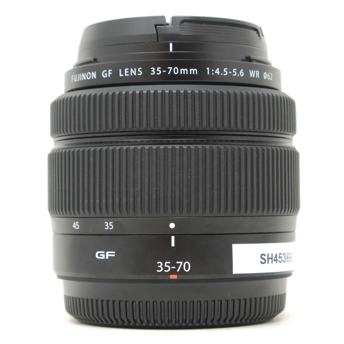 Used Fujifilm GF 35-70mm F4.5-5.6 WR lens - front angle 