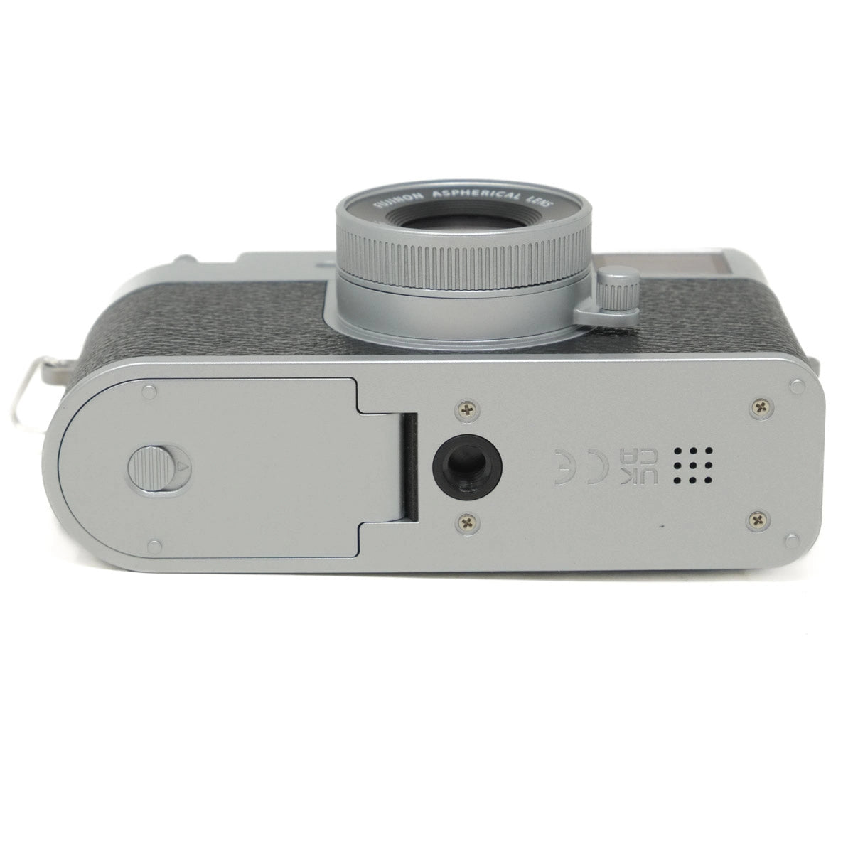 Vintage camera with a white background