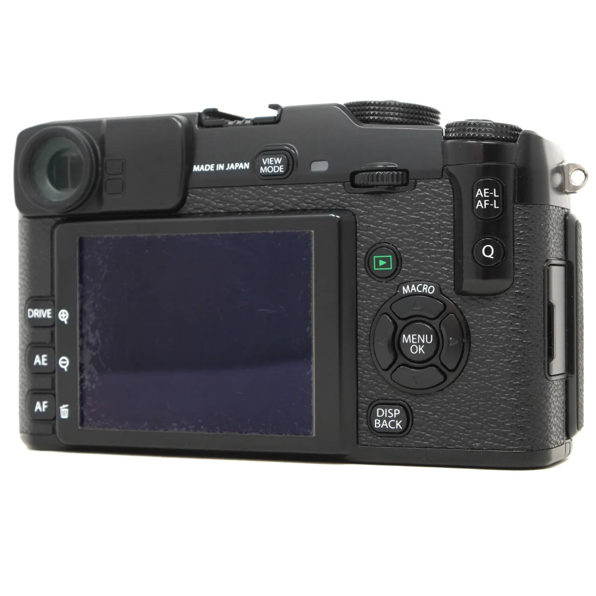Used Fujifilm X-Pro1 Mirrorless camera body - back angle 