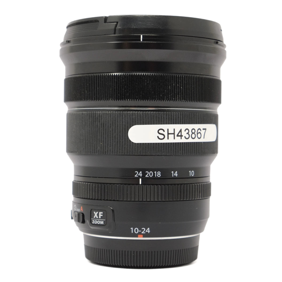 Camera lens with model number SH43867 on a white background