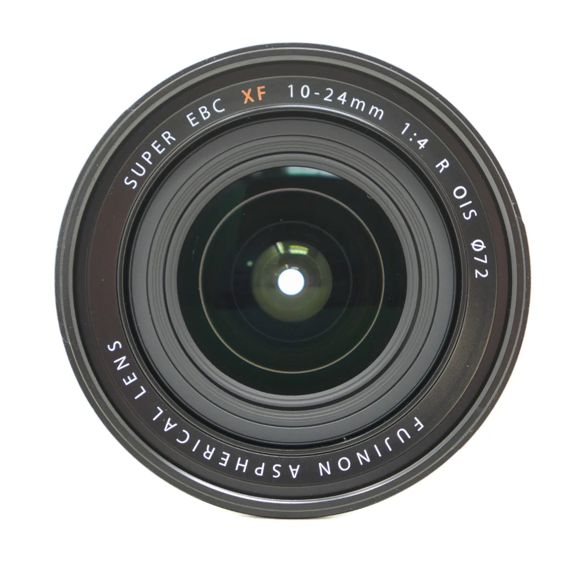 Used Fujifilm XF 10-24mm f4 R OIS lens - top angle 