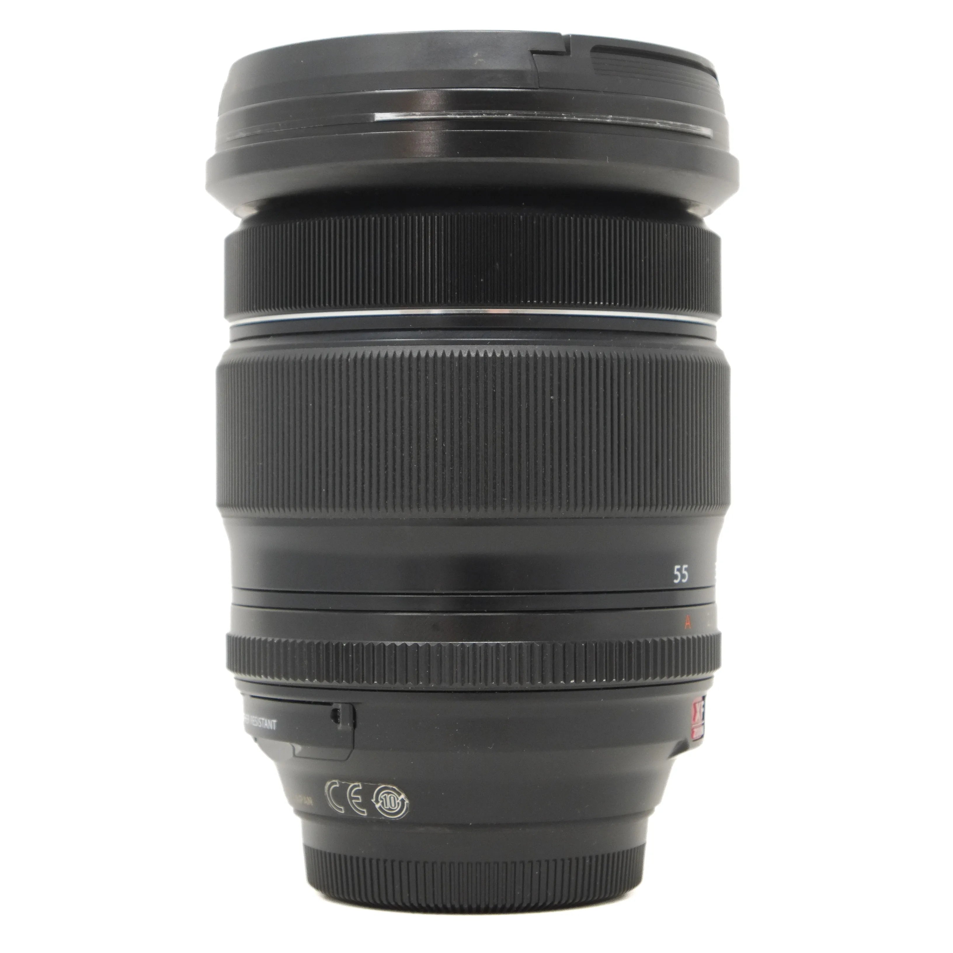 Camera lens on a white background