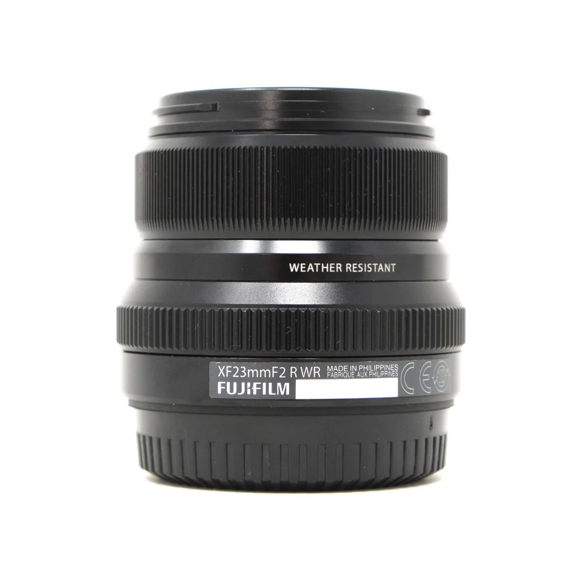 Used Fujifilm XF 23mm F2 R WR Lens - side angle 