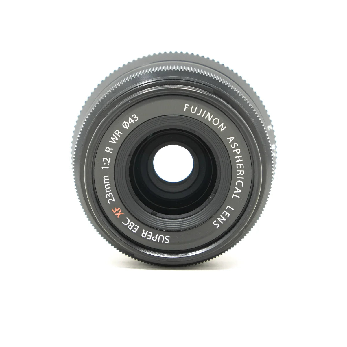 Used Fujifilm XF 23mm F2 R WR Lens - top angle 