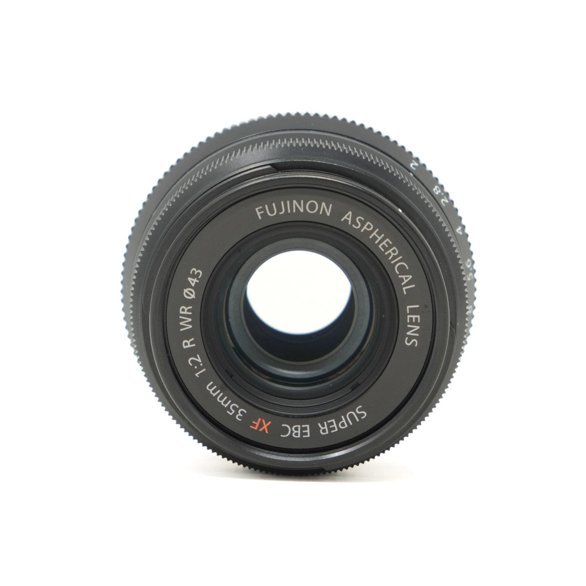 Fujinon aspherical lens on a white background