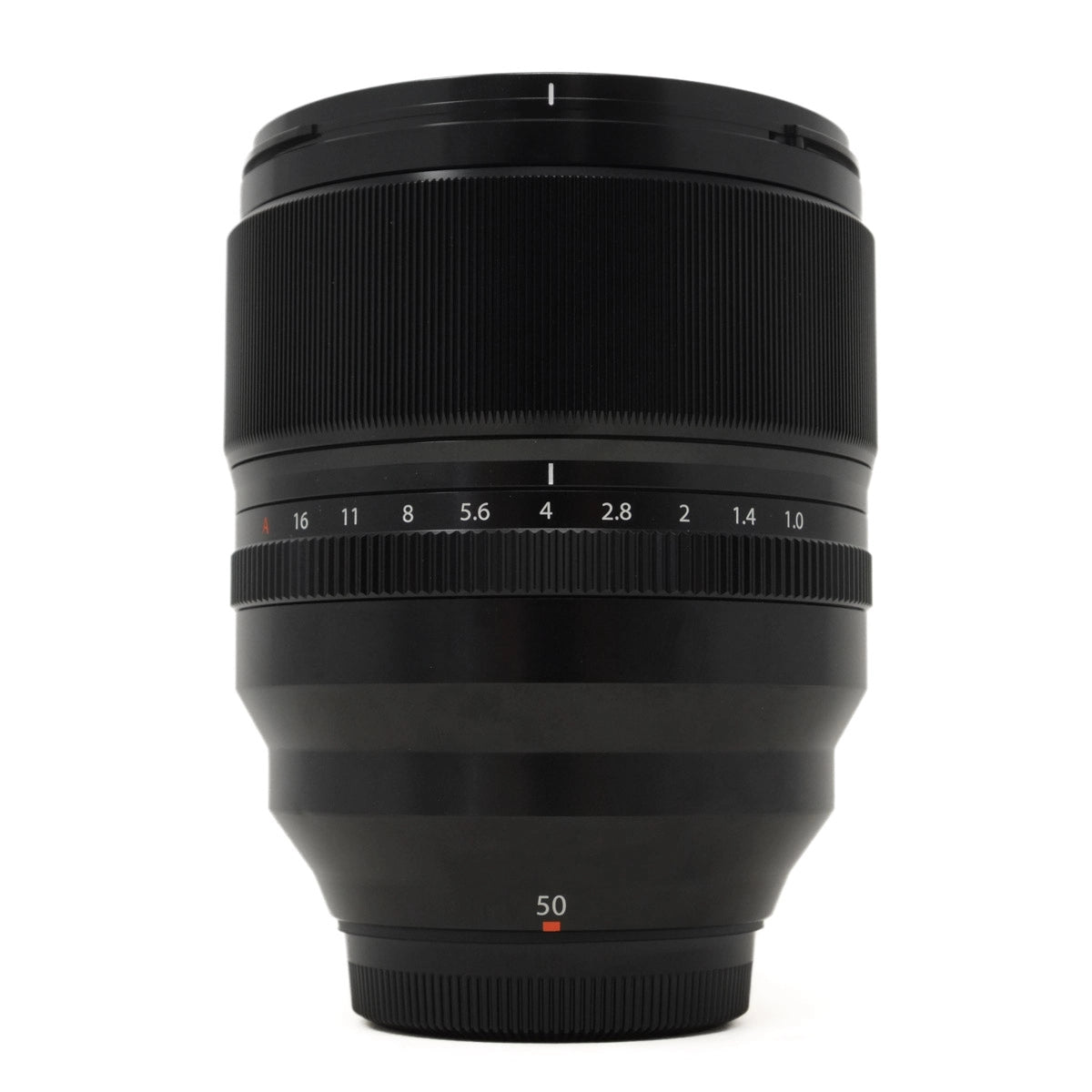 Used Fujifilm XF 50mm F1.0 R WR Prime lens - front angle 