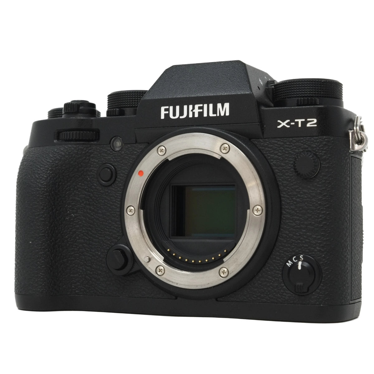 Used Fujifilm XT-2 Mirrorless Camera - Boxed - Front angle without body cap