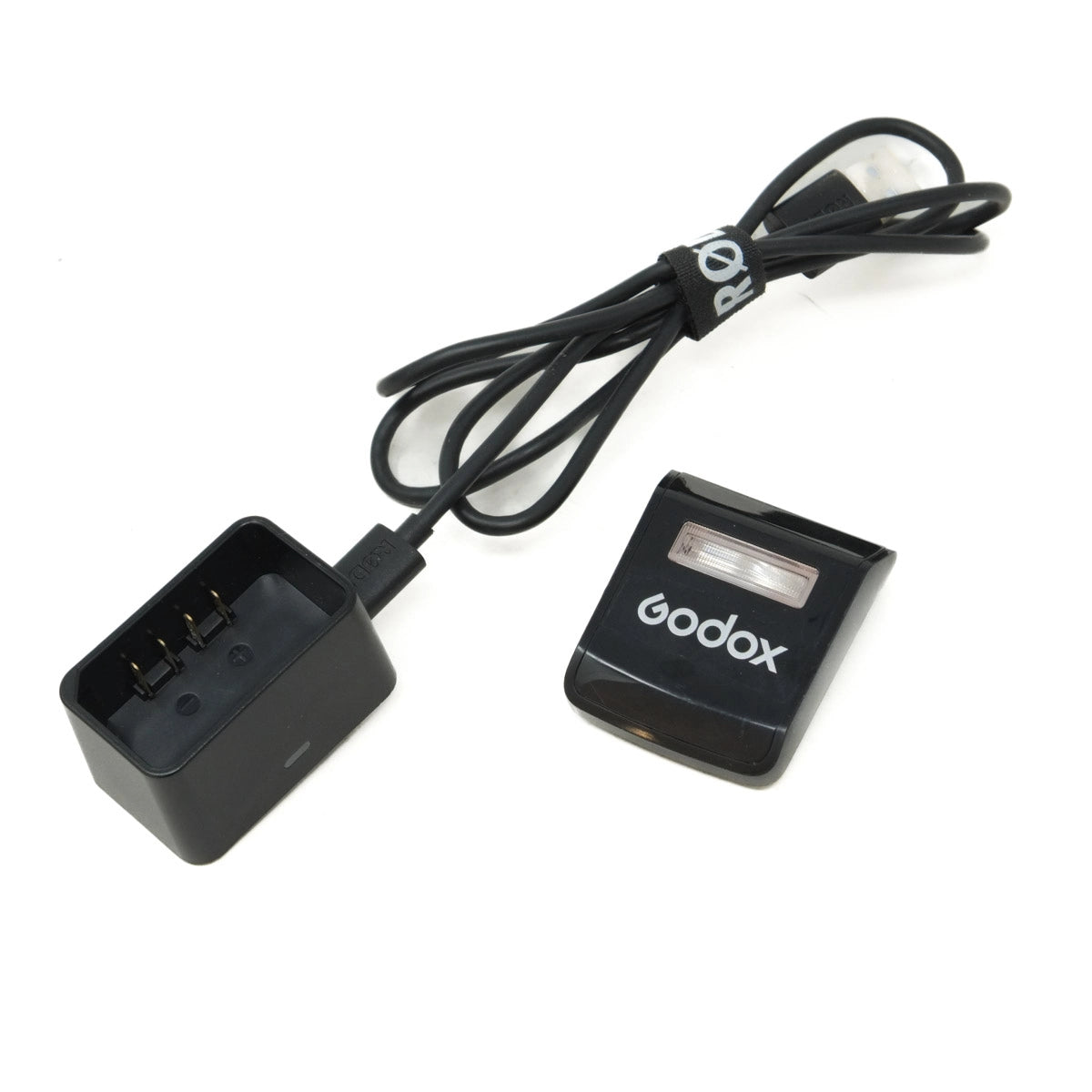 Used Godox V1 PRO F Flashgun for Fujifilm cameras - battery charger and attachment 