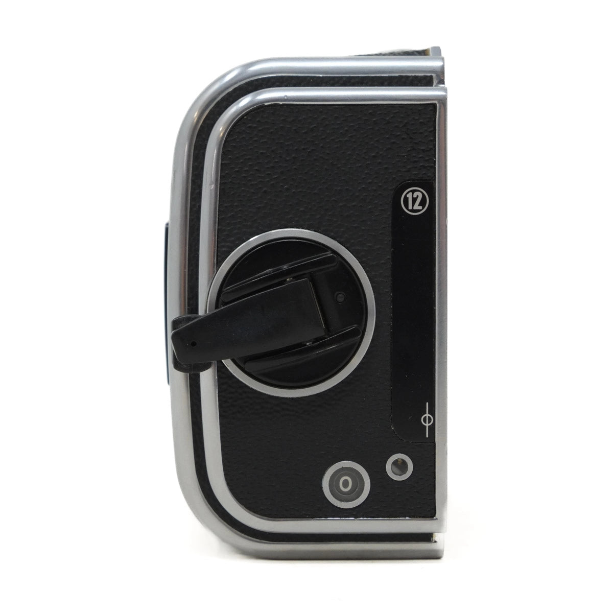 Used Hasselblad A12 (120 film) Film Back - side angle 