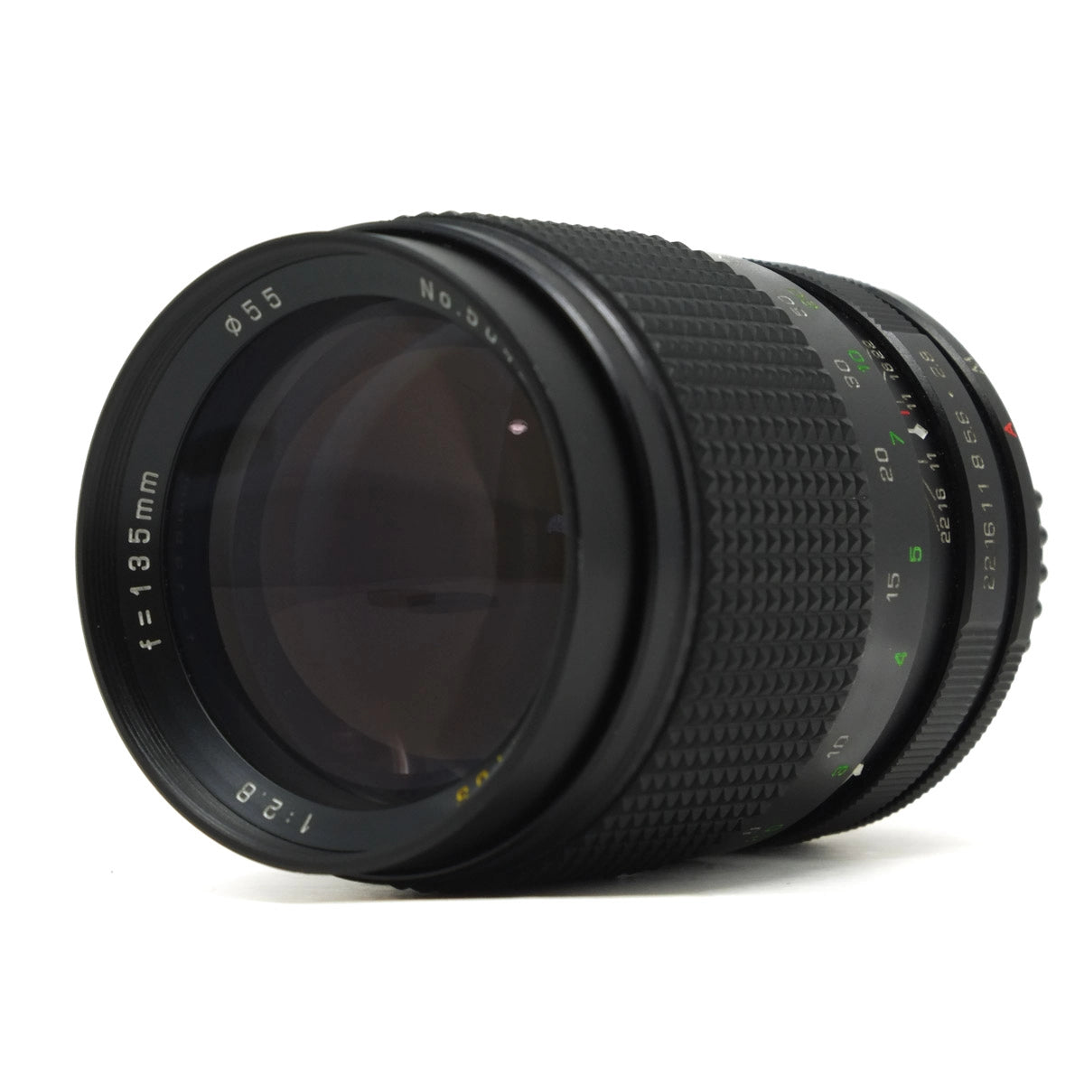 Used Helios 135mm F2.8 M42 Screw Mount Lens - Top angle 