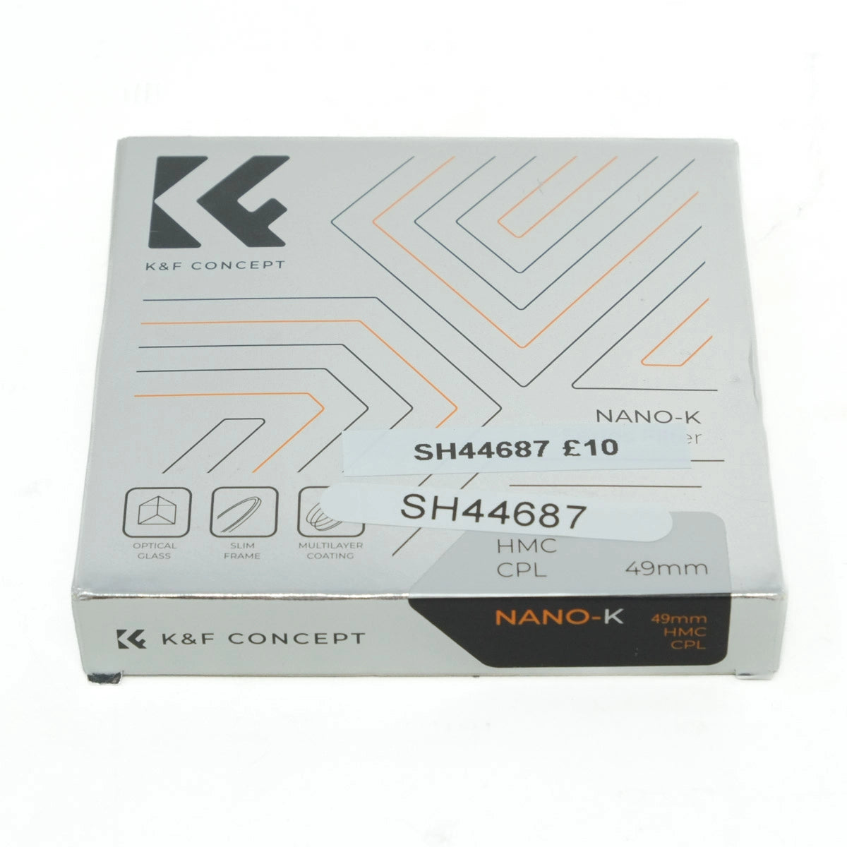 K&F Concept product packaging with branding and specifications on a white background