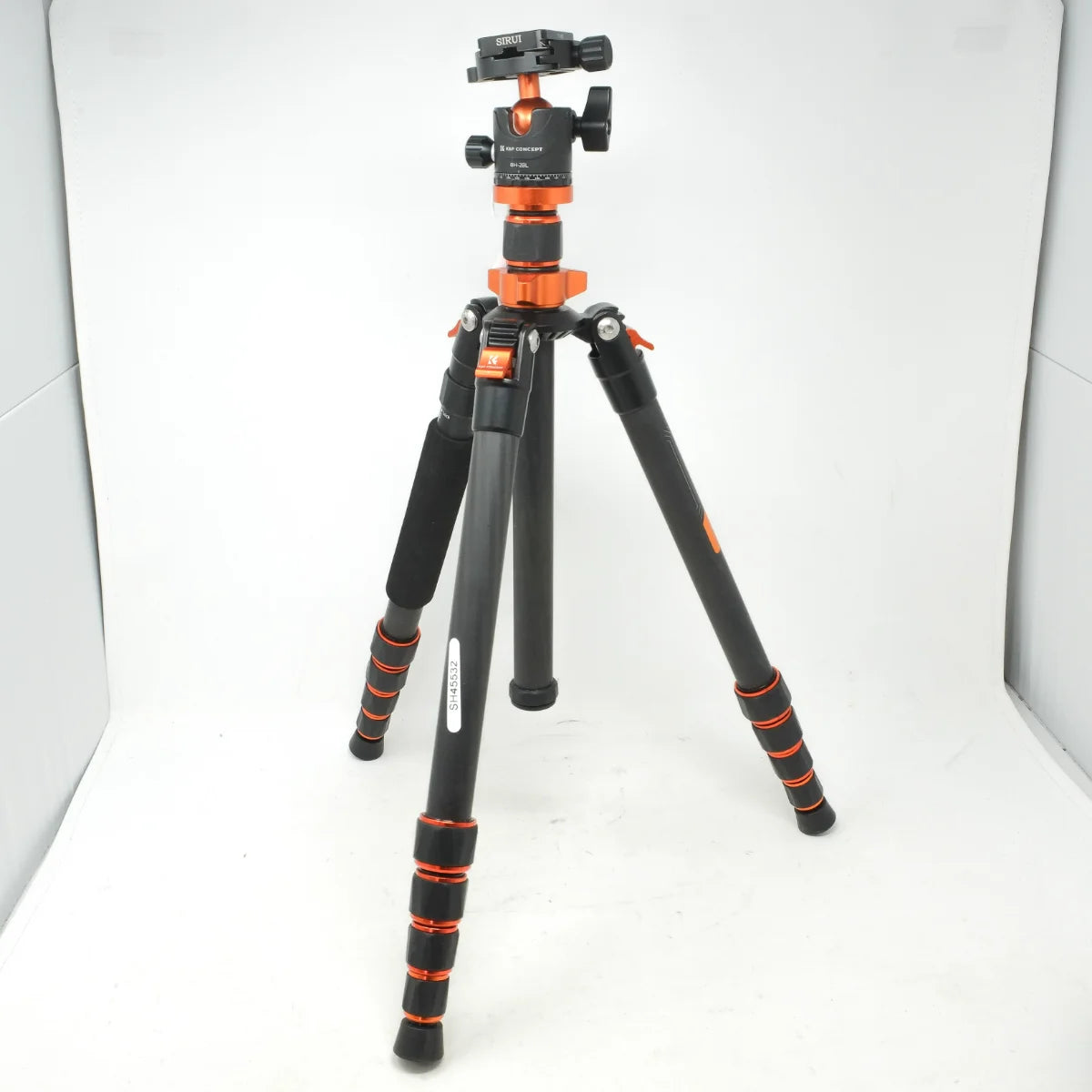 Used K&F D255C4 Carbon Fibre Tripod and Monopod - front angle 