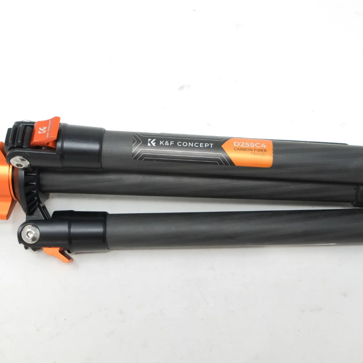 Used K&F D255C4 Carbon Fibre Tripod and Monopod - side angle 