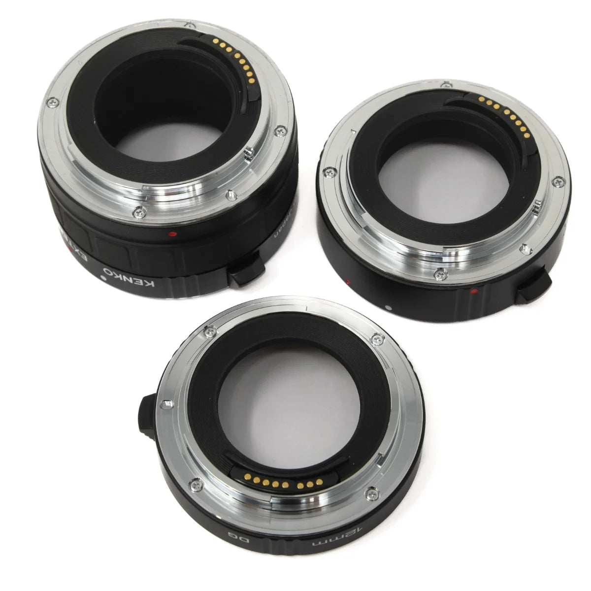 Used Kenko Extension tube set for Canon EF Mount - bottom angle 